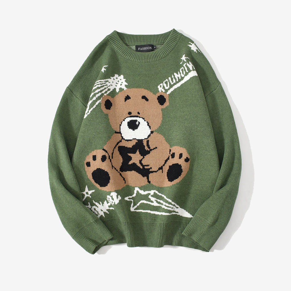 Trendy Net Red Bear Sweater Men And Women National Tide Brand