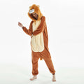 New Lion Flannel Cartoon One-piece Pajamas