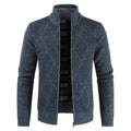 Sweater Stand Collar Knit Sweater Plus Velvet Outer Wear Cardigan Jacket