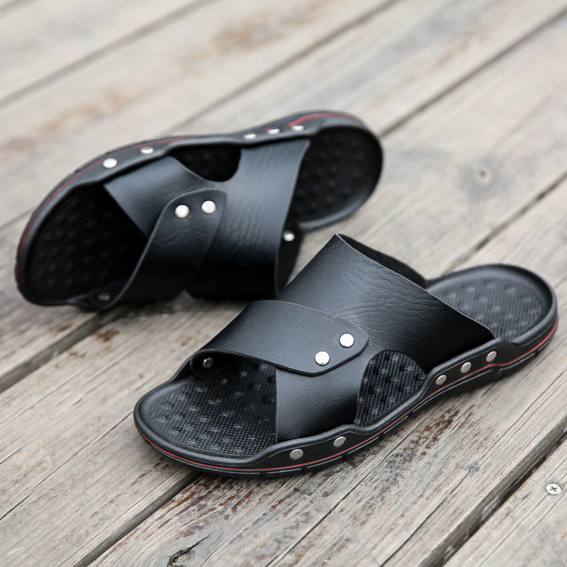 Fashionable Men's Soft Bottom Breathable Slippers