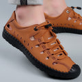 Leather Baotou Hole Shoes Cowhide Casual Hollow Sandals