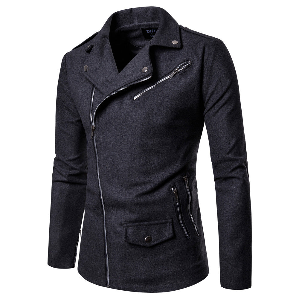British men's slim trench coat