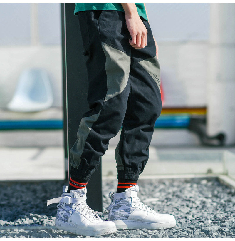 Contrast Harem Pants