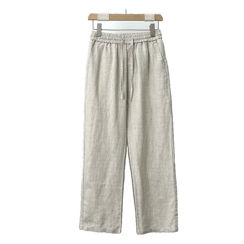 High-end Pure Asian Men's Four Seasons Fleece-lined Lycra Pants