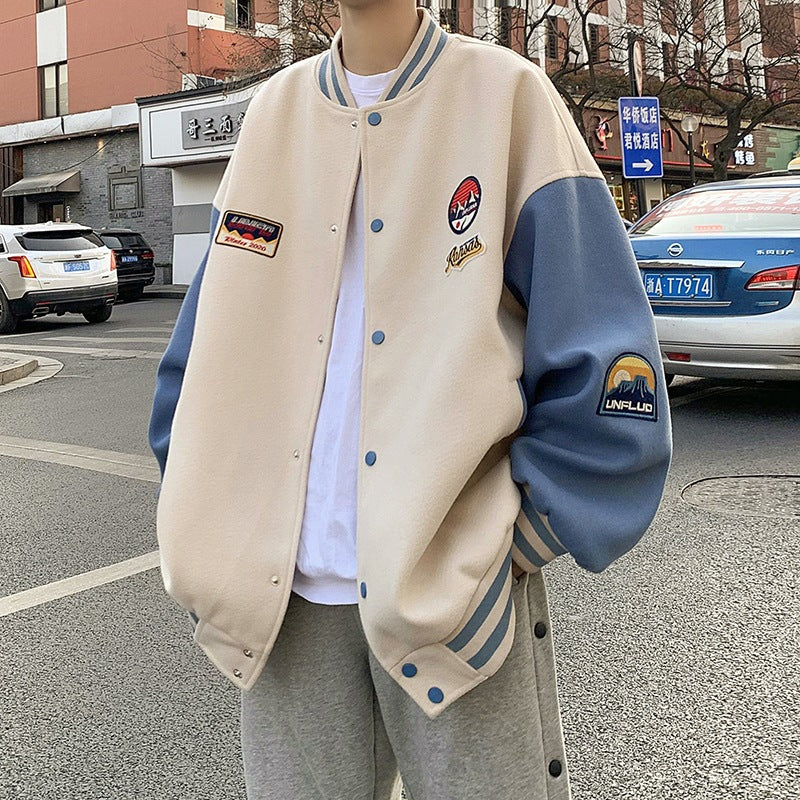 new Style Retro All-match Handsome baseball Jacket