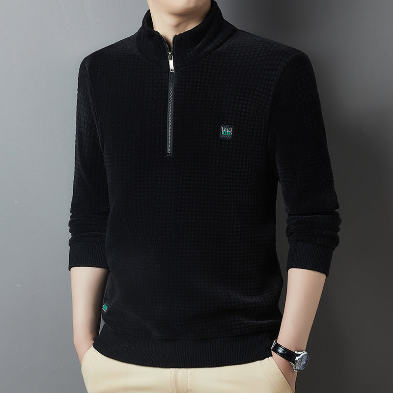 Men's Warm Casual Fleece And Thick Bottoming Shirt