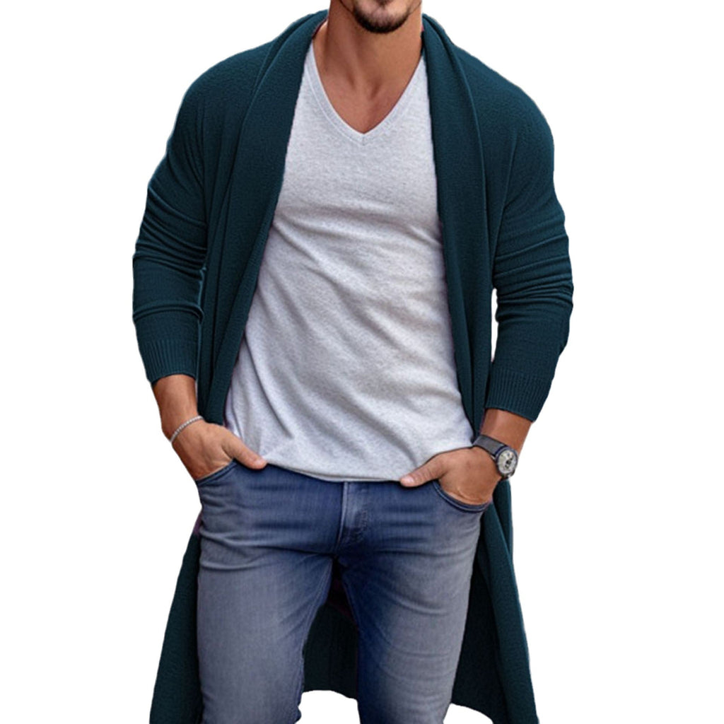 Men's Loose Long Woolen Coat