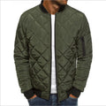 Men's Winter Solid Color Stand Collar Jacket