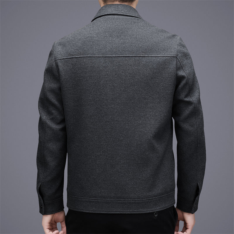 Wool Jacket Short Autumn Winter Middle-aged Menswear