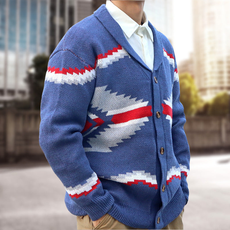 Men's Autumn And Winter Jacquard Sweater