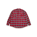 Plaid pullover button shirt