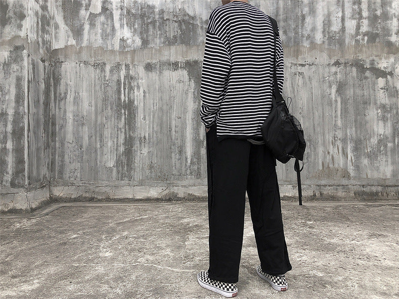 Loose Straight Trousers Retro Wide Leg Pants