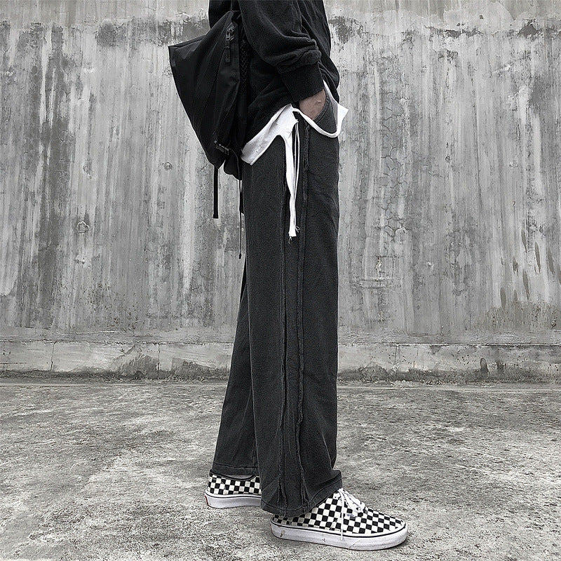 Loose Straight Trousers Retro Wide Leg Pants