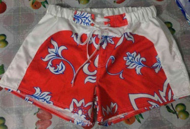 Casual shorts printed men's beach pants, quick-drying swimming surf pants