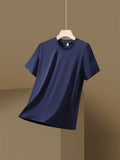 Summer Solid Color Men's Casual Bottoming Shirt