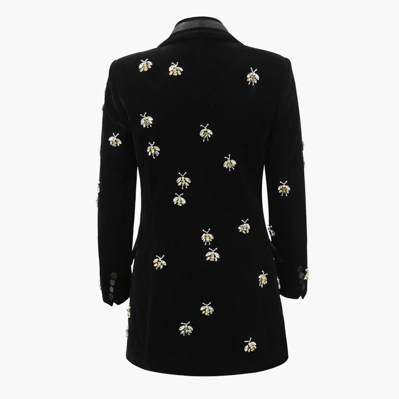 Velvet style blazer men