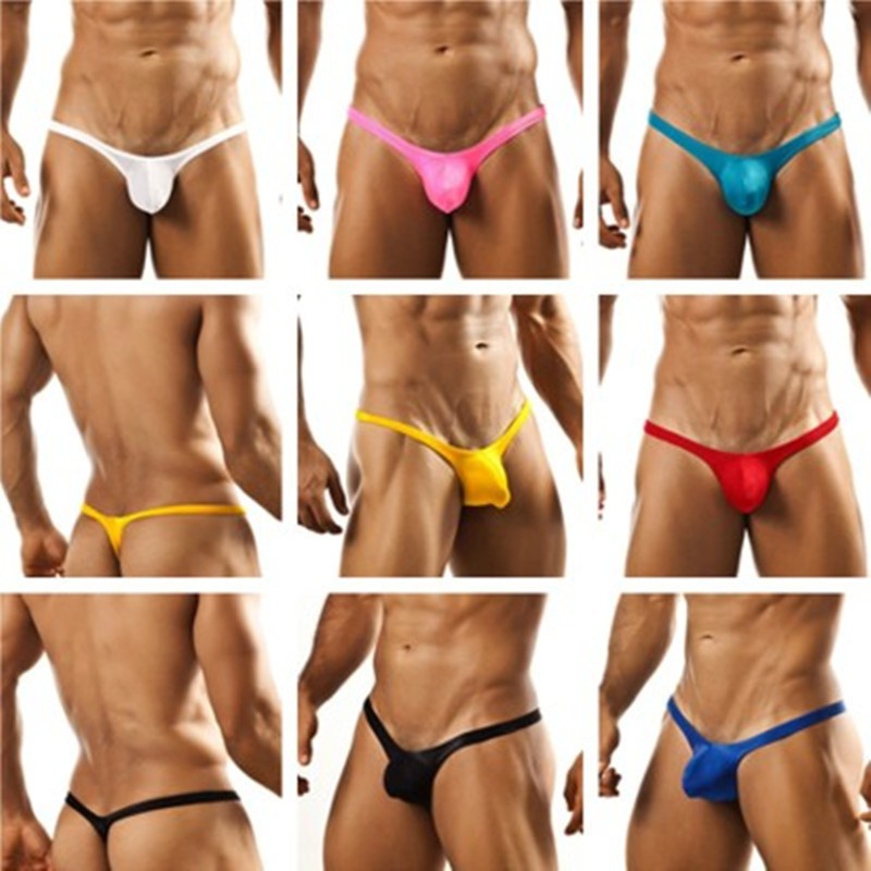 New Silky Hip-exposed T-shaped Panties Low Waist