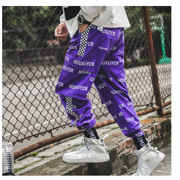 Letter Print Men's Growth Fashion And Comfort Pants