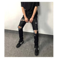 distressed Motorcycle jeans men