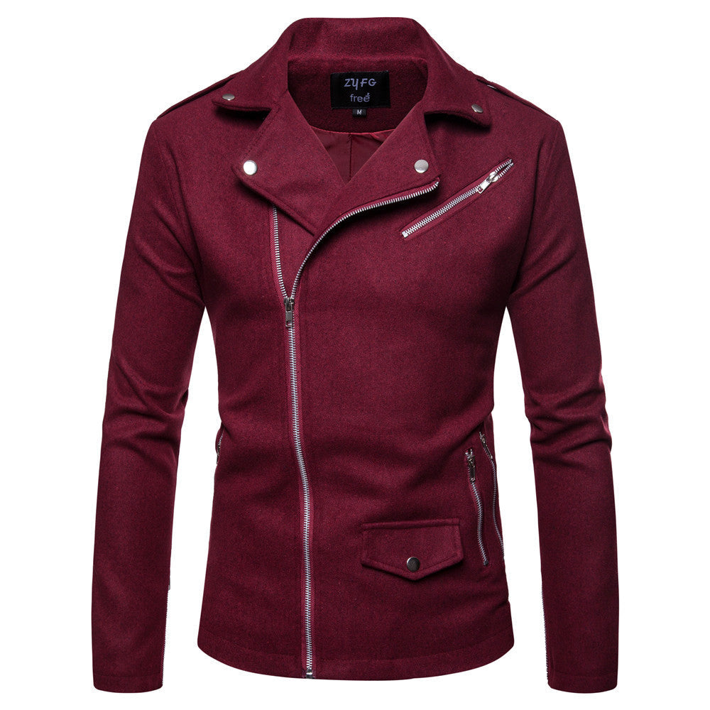 British men's slim trench coat