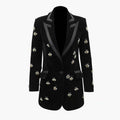Velvet style blazer men