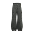 Punk Distressed Washed Denim Overalls Men's Retro