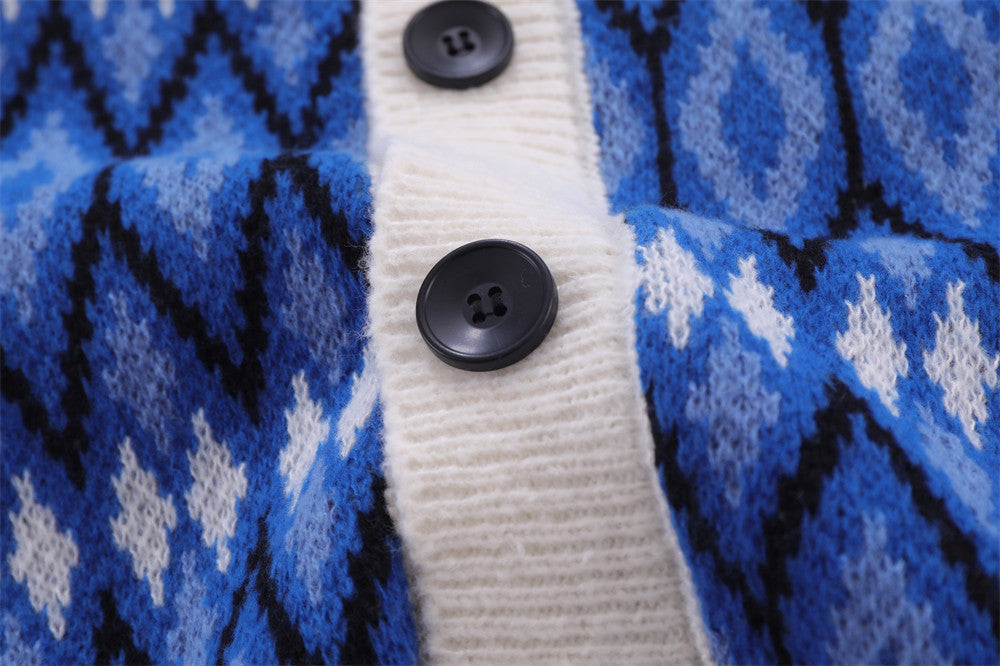 European And American Trend Niche Loose V-neck Sweater Jacket