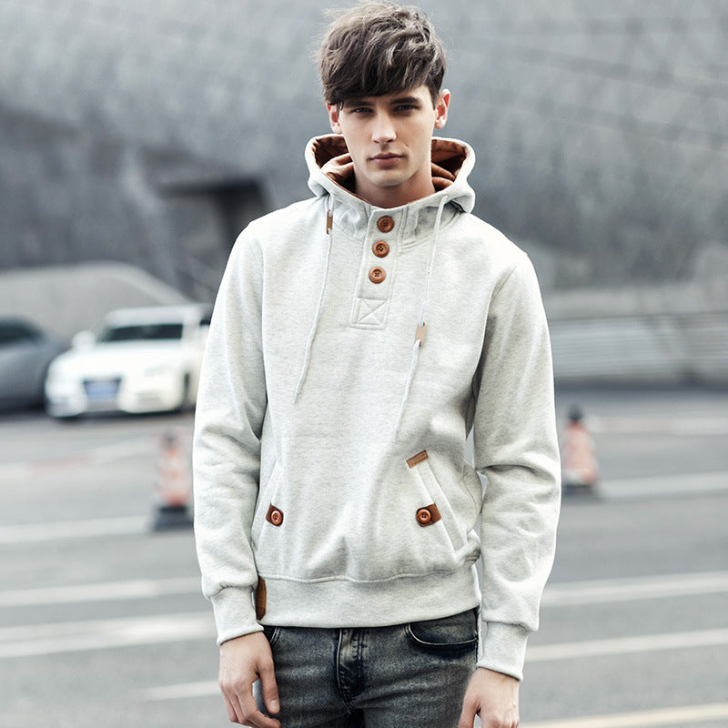 Casual Loose Hooded Student Men's Jacket