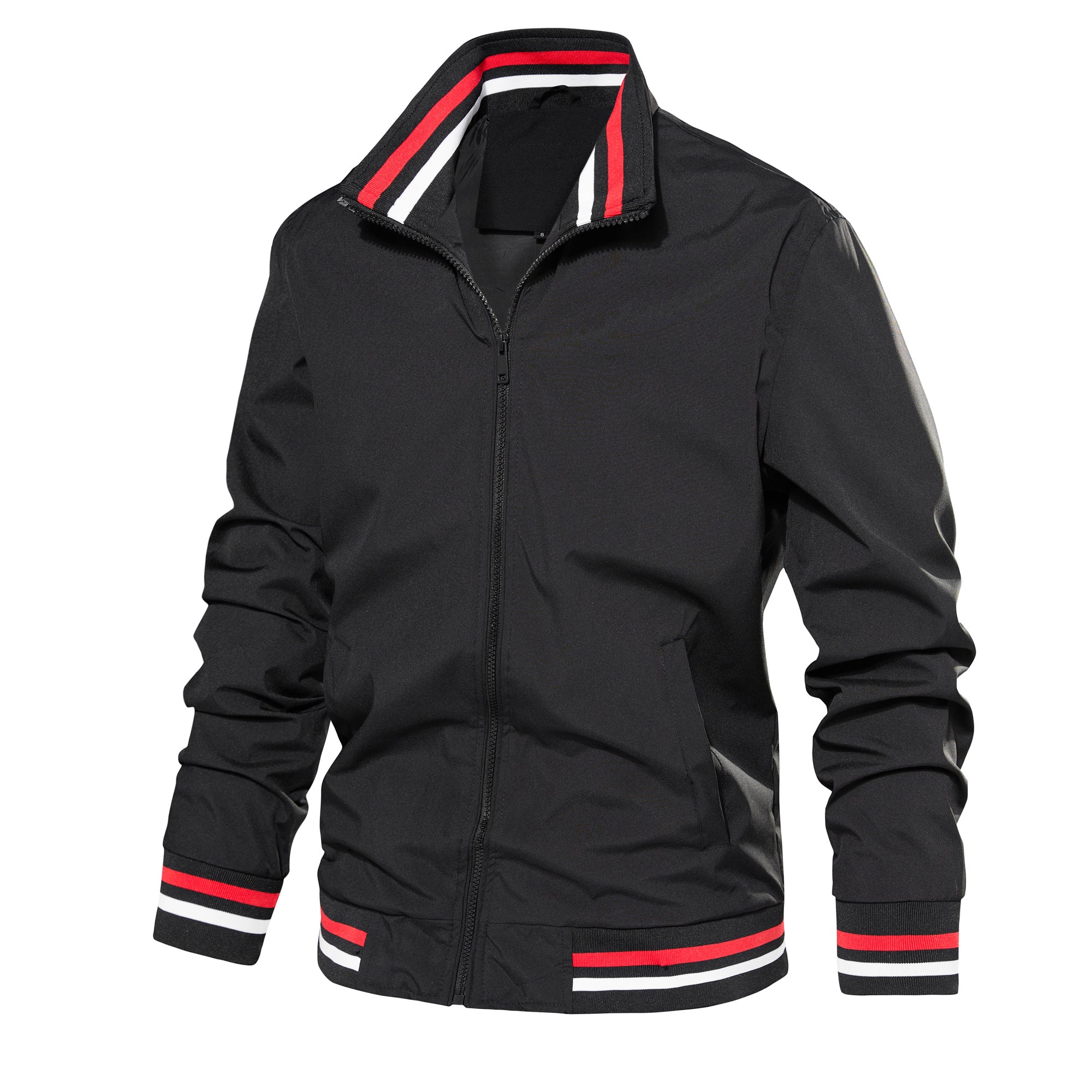 Men's Bomber Jacket Lightweight Casual Windbreaker Spring Fall Zip Up Coat