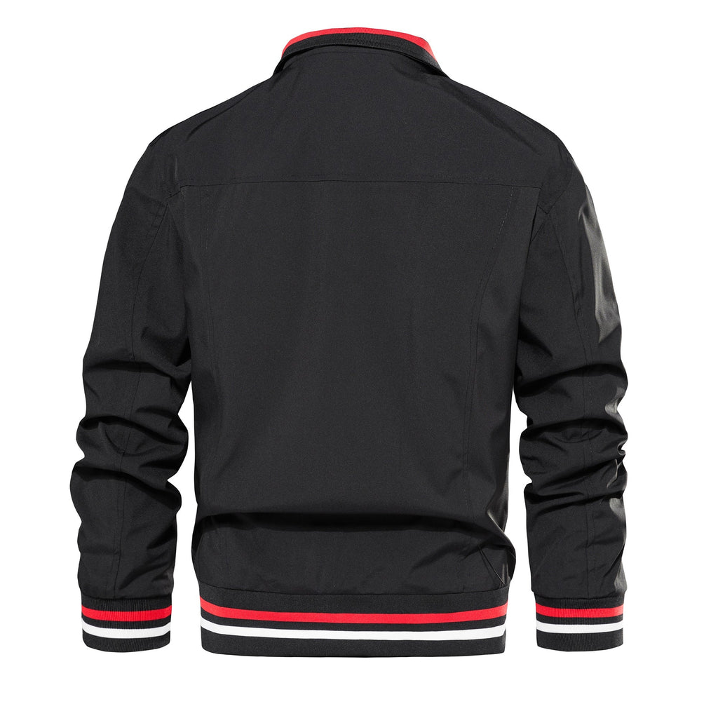 Men's Bomber Jacket Lightweight Casual Windbreaker Spring Fall Zip Up Coat