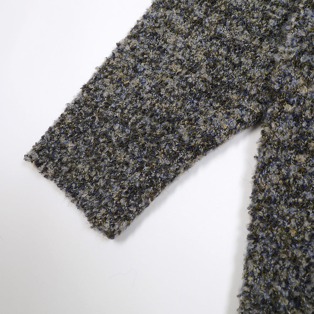 Fashion Jacquard Round Neck Sweater For Men