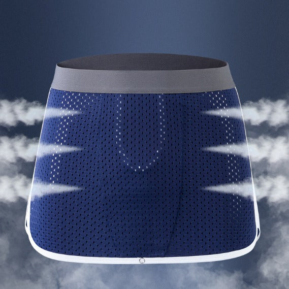 Men's Summer Ice Silk Bare Sleeping Unbound U-shaped Culottes