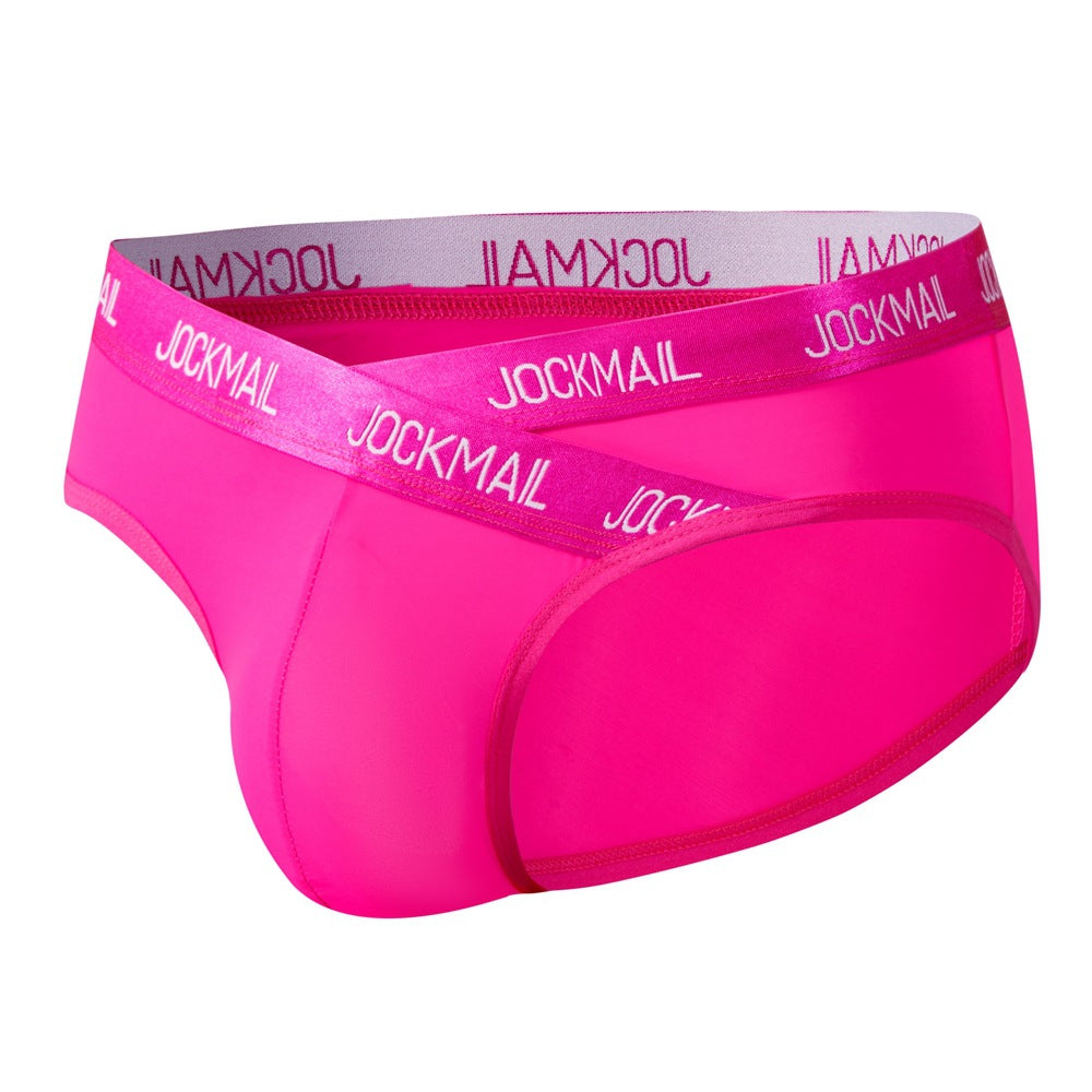 Men's Low-rise Sexy Lettered Sports Breathable Briefs