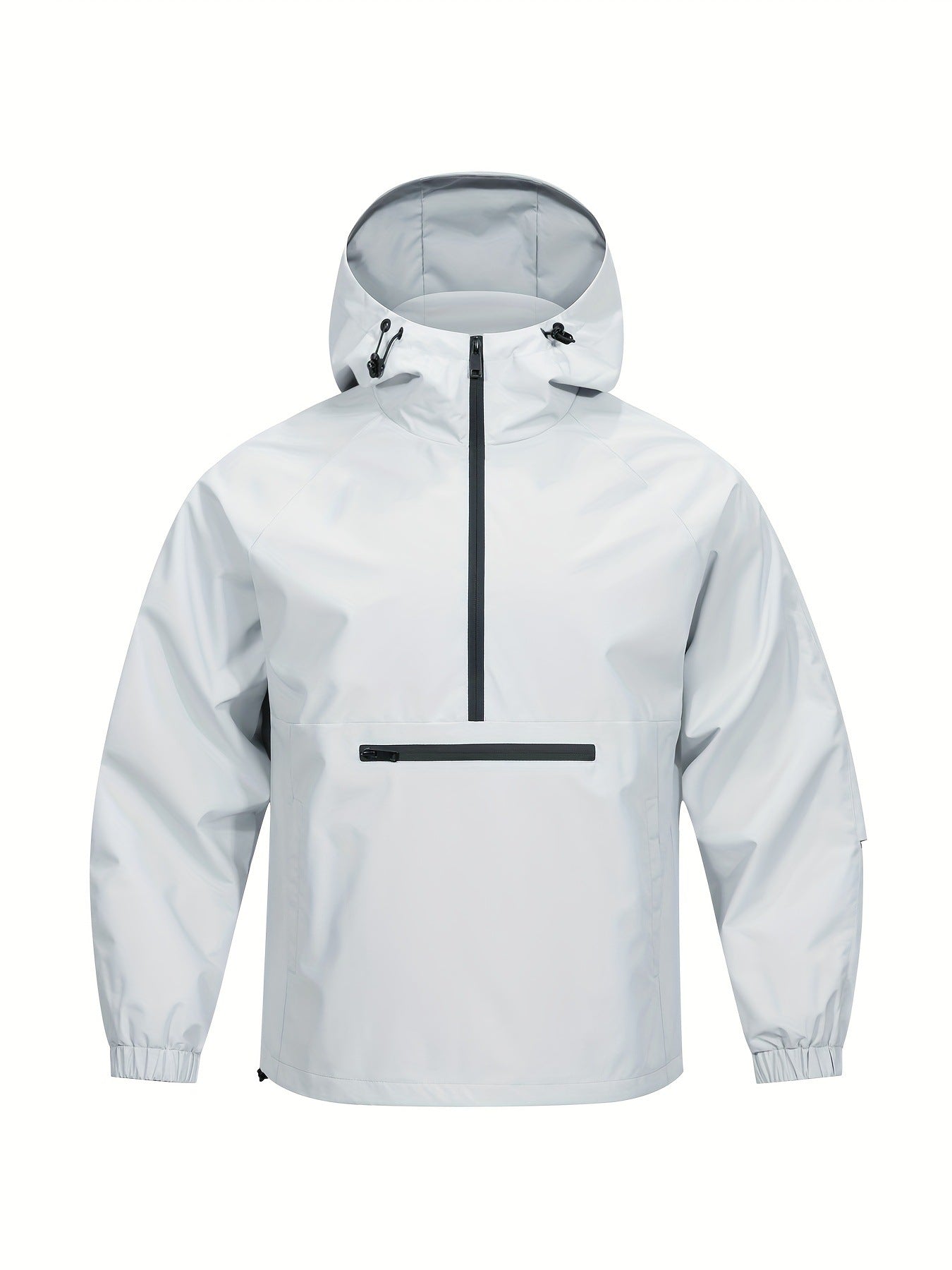 Men's Korean-style Loose Half-zip Hooded Sweater Jacket
