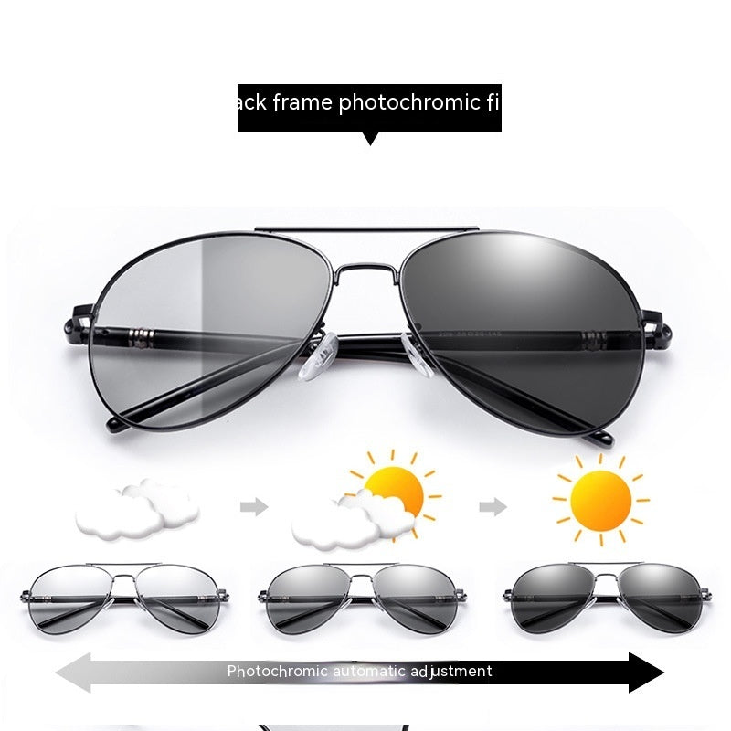 209 Polarized Sunglasses Color Changing Day And Night Dual-purpose Sunglasses Aviator Sunglasses Glasses For Driving
