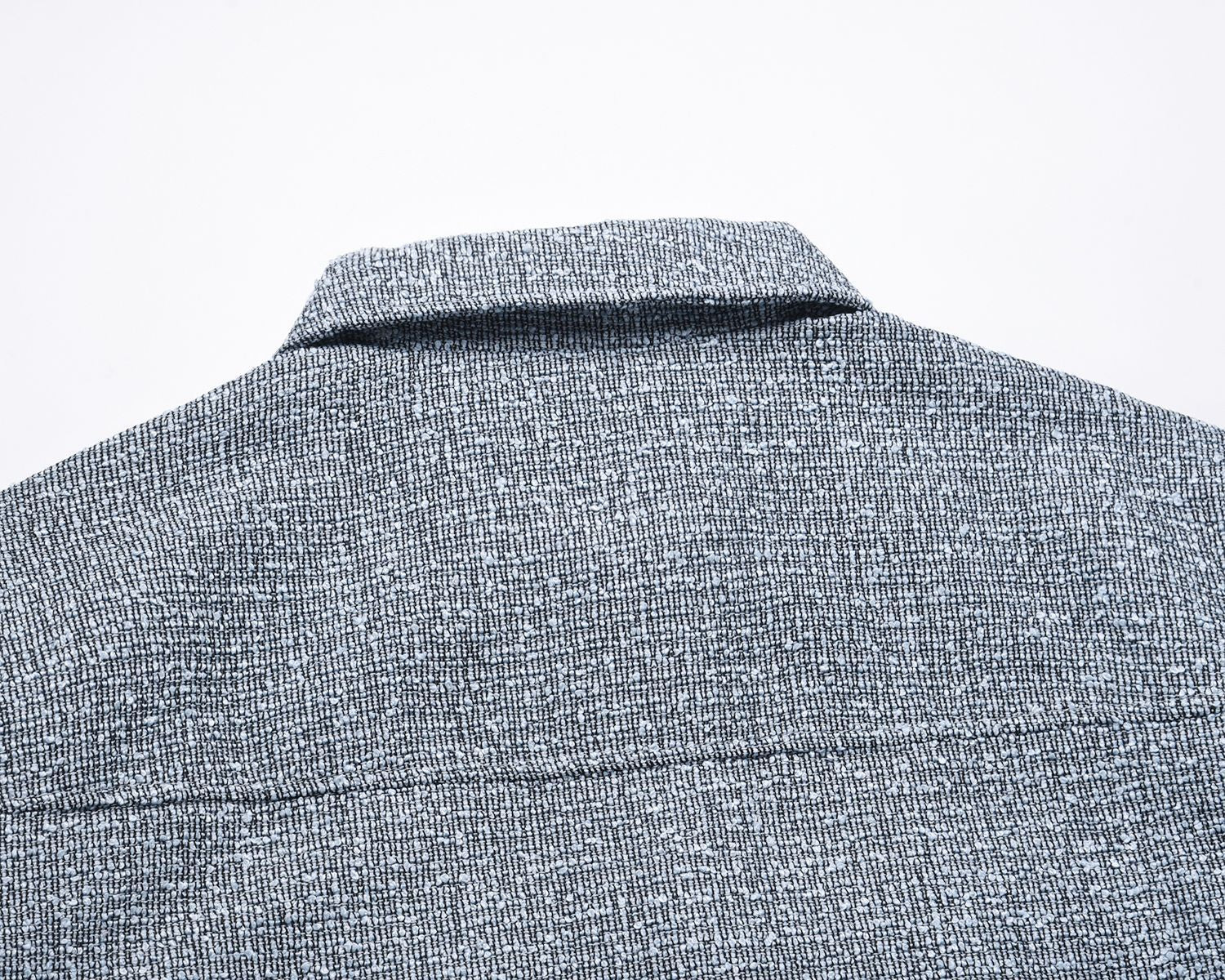 Fashion Tweed Woven Couple Casual Men's Jacket