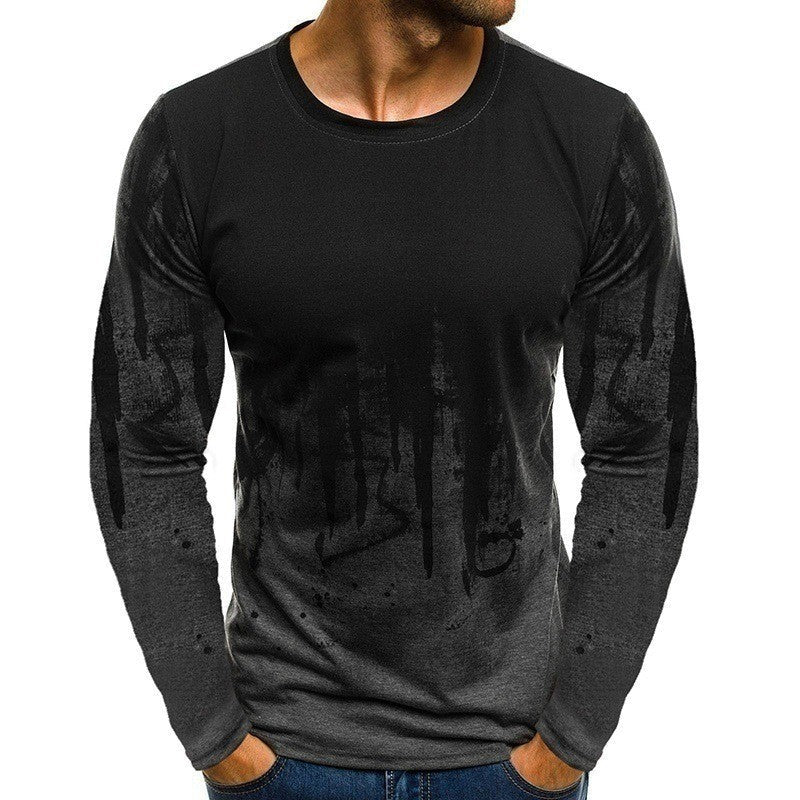 Men's Autumn And Winter T-shirt Fashion Sports Long Sleeve