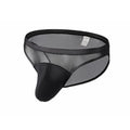Mens Mesh Sheer Briefs With A Faux Pouch