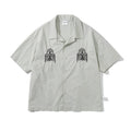 Summer Fashion Brand Retro Funny Embroidery Leisure Cargo Shirt