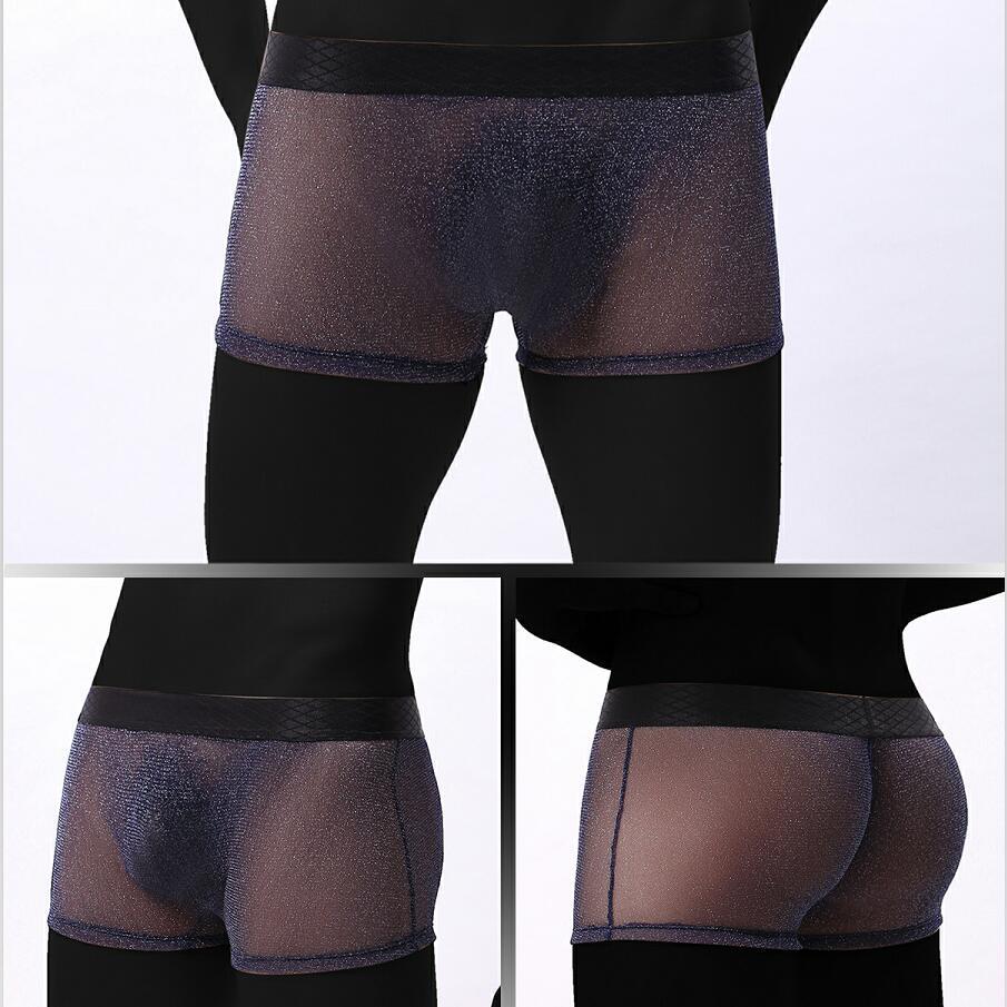 Men's Underwear See-through Fine Mesh Super Elastic