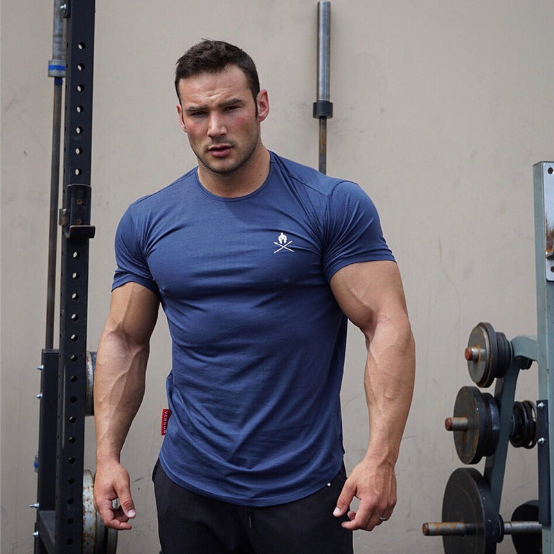 Round Neck Short-sleeve Tights Training Workout Clothes