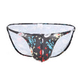 Male Underwear Halloween Skull Printed Low Waist Big Bag