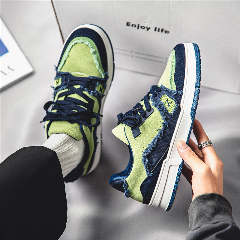 Breathable Leisure Hong Kong Style Retro Men's Shoes