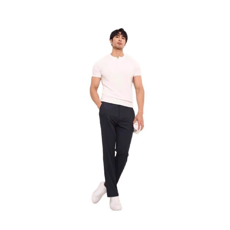 American Retro T-shirt Men's Short Sleeve Fitness Ice Silk Summer