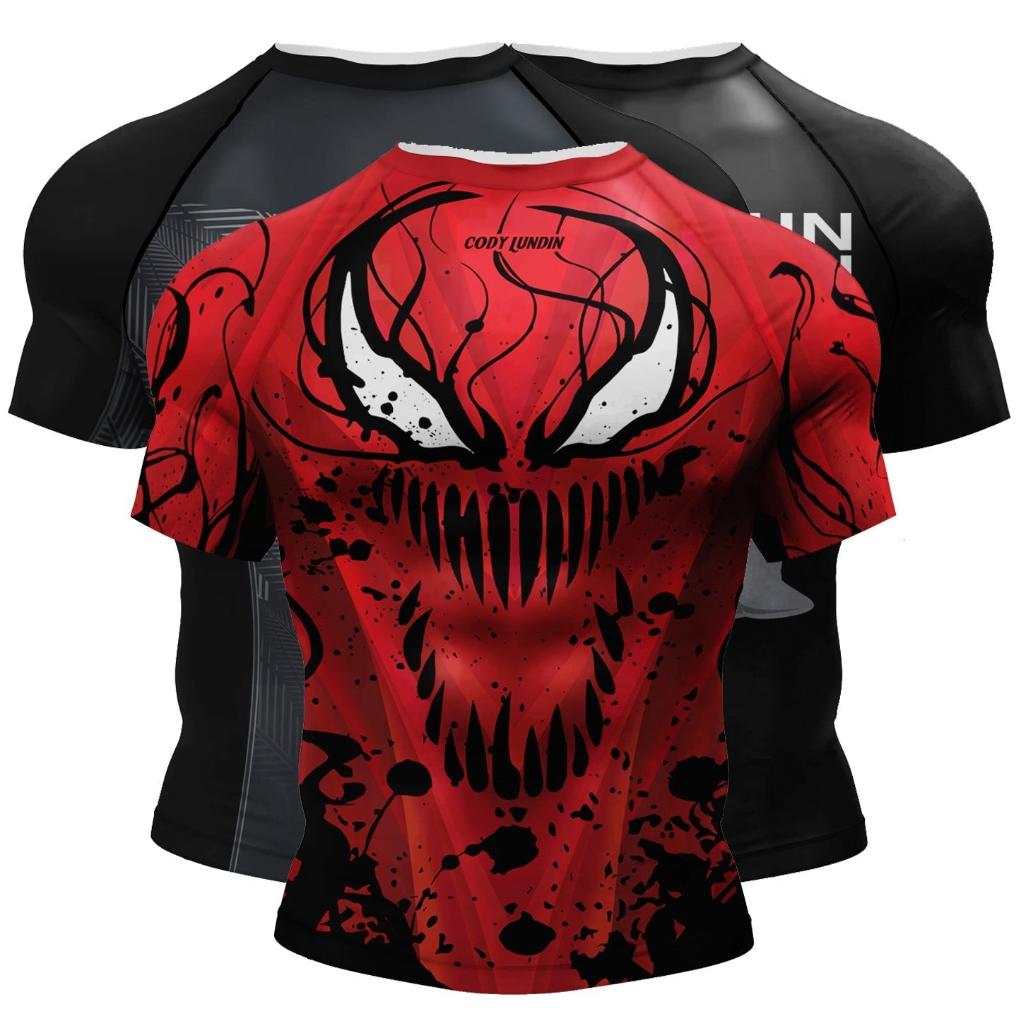 3D Digital Printing Short Sleeve Men's Sweat-wicking Breathable