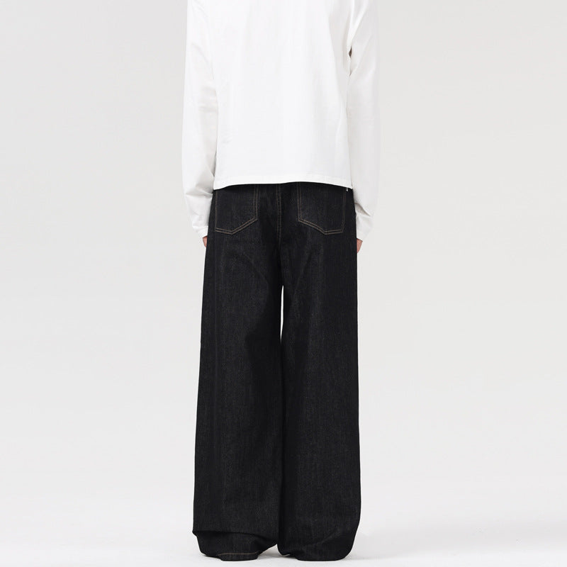 Retro Wide Leg Jeans Men's Loose