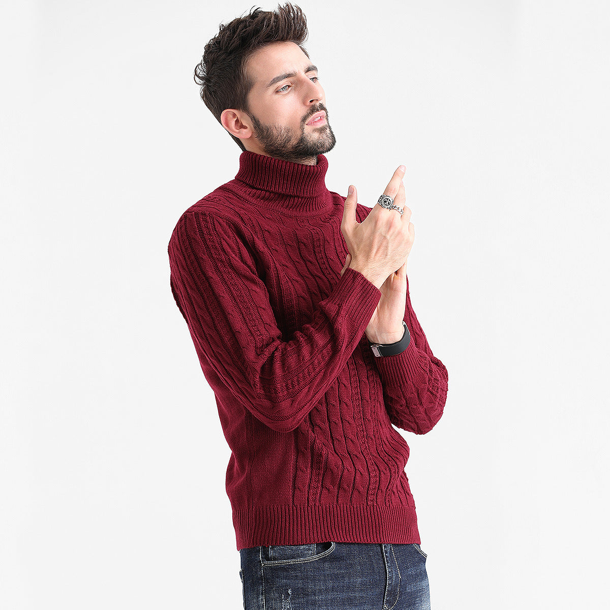 New Amazon Cross-border Pullover Fashion Men's Sweater
