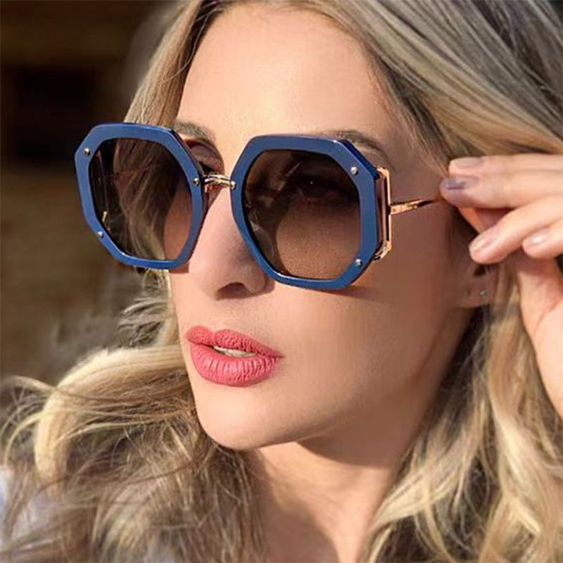 Polygon Large Frame Sunglasses
