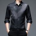 Long Sleeve Shirt Men's Thin Young And Middle-aged Casual Loose Fashion