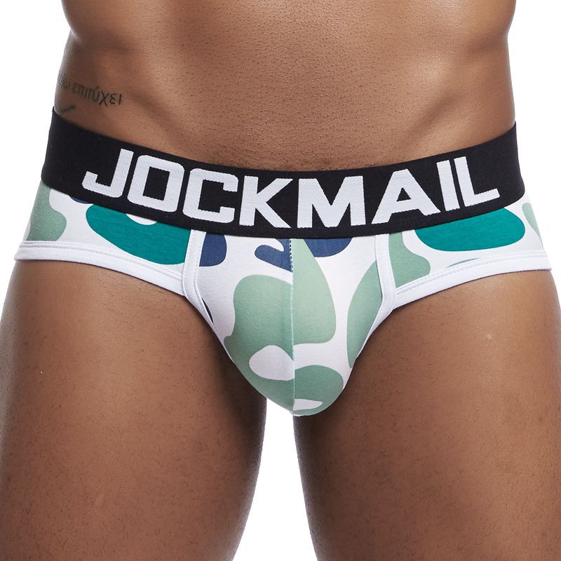 Men's Fashionable Camouflage Printed Cotton Briefs
